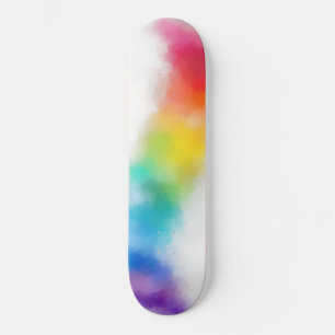 Moderne Abstrakte Kunst Trendy Pink Red Blue Skateboard