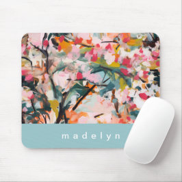 Moderne Abstrakte Kunst Wasserfarben Personalisier Mousepad