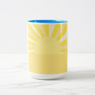 moderne abstrakte Kunst Zweifarbige Tasse
