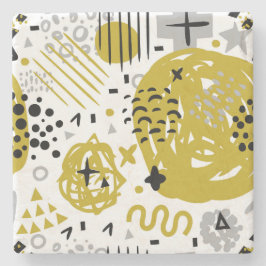 Moderne Abstrakte Kunstformen Steinuntersetzer