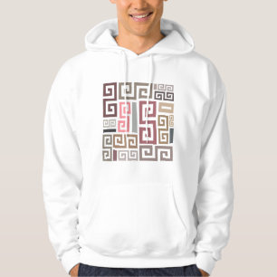 moderne abstrakte künstlerische farbige Linien Hoodie