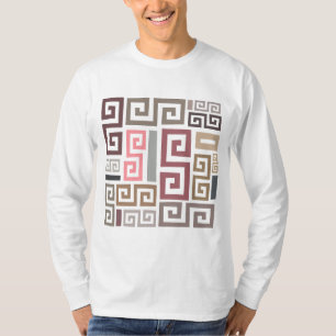 moderne abstrakte künstlerische farbige Linien T-Shirt