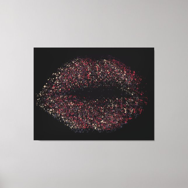 Moderne Abstrakte Kunstlips #17 Leinwanddruck (Vorderseite)