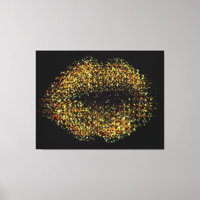 Moderne Abstrakte Kunstlips #22 Leinwanddruck (Vorderseite)