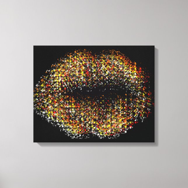 Moderne Abstrakte Kunstlips #34 Leinwanddruck (Vorderseite)