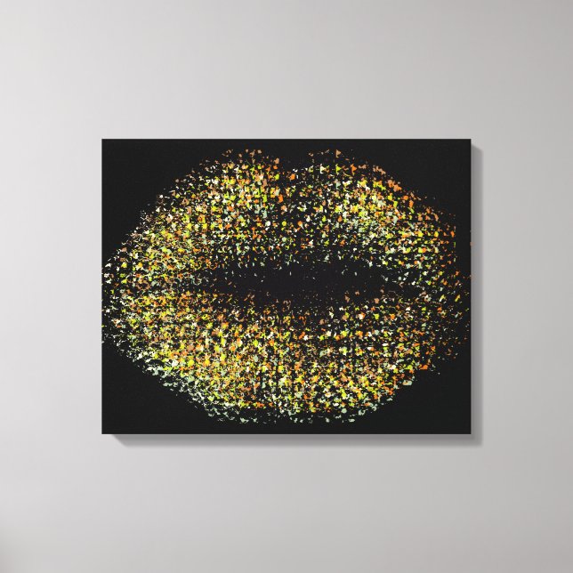 Moderne Abstrakte Kunstlips #41 Leinwanddruck (Vorderseite)