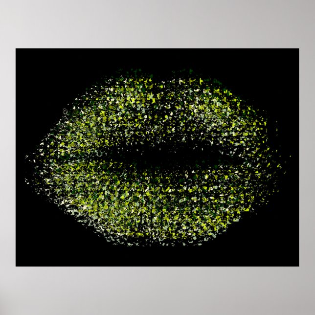 Moderne Abstrakte Kunstlips #42 Poster (Vorne)