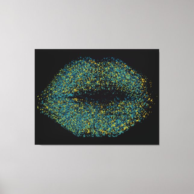 Moderne Abstrakte Kunstlips #47 Leinwanddruck (Vorderseite)