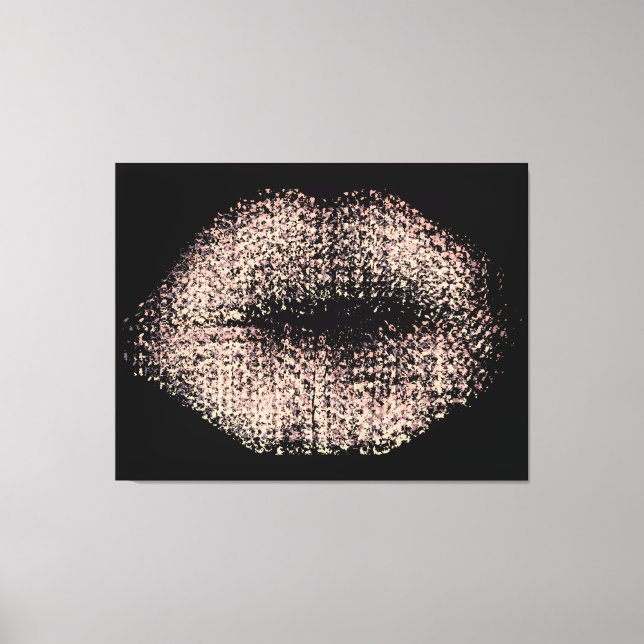 Moderne Abstrakte Kunstlips #48 Leinwanddruck (Vorderseite)
