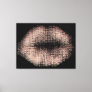 Moderne Abstrakte Kunstlips #48 Leinwanddruck