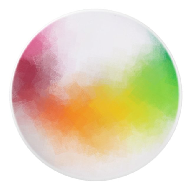 Moderne Abstrakte Kunstvorlage Keramikknauf (Vorderseite)