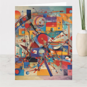 Moderne abstrakte Kunstwerke Karte
