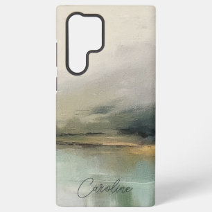 Moderne Abstrakte Landschaft Art Custom NameTee Samsung Galaxy Hülle