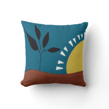 Moderne abstrakte Landschaft Sonne minimalistisch