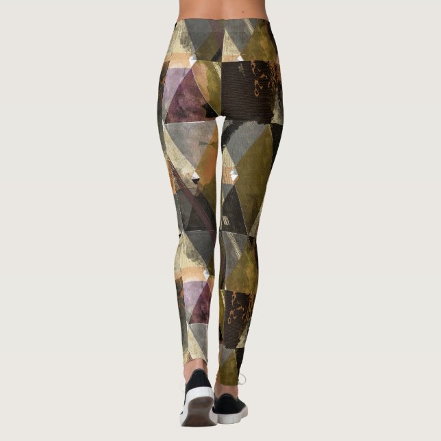 Moderne abstrakte Leggings (Rückseite)