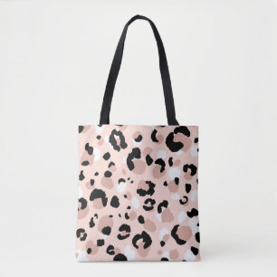 Moderne abstrakte Leoparden-Tierdruck Tasche