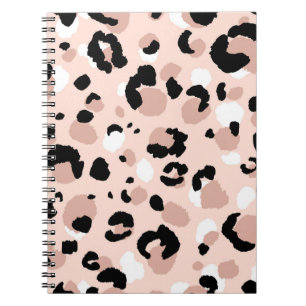 Moderne Abstrakte Leopardendrucke Notizblock