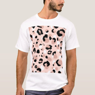 Moderne Abstrakte Leopardendrucke T-Shirt