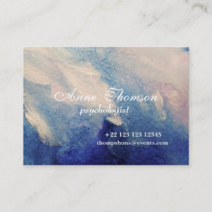 Moderne Abstrakte Lila Visitenkarte