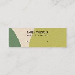 MODERNE ABSTRAKTE LIME GREEN KRAFT ART STUD DISPLA MINI VISITENKARTE