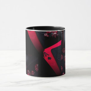 Moderne abstrakte Linienkunst Schwarze Tasse Min