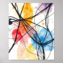 Moderne abstrakte Linienkunst-Wanddrucke Poster