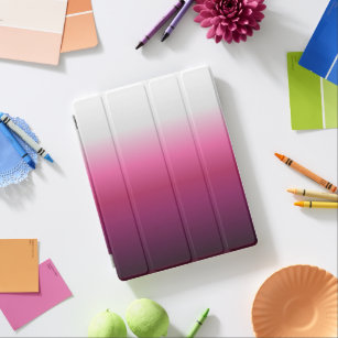 Moderne abstrakte Magenta burgundy maroon ombre iPad Hülle
