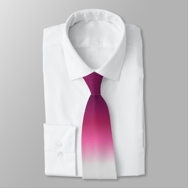 Moderne abstrakte Magenta burgundy maroon ombre Krawatte (Gebunden)