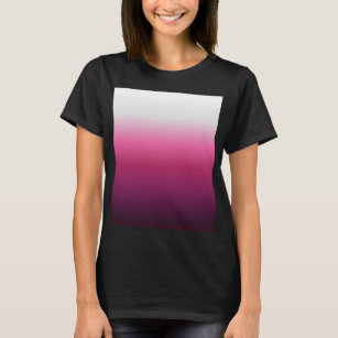 Moderne abstrakte Magenta burgundy maroon ombre T-Shirt