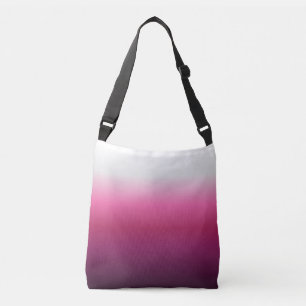Moderne abstrakte Magenta burgundy maroon ombre Tragetaschen Mit Langen Trägern