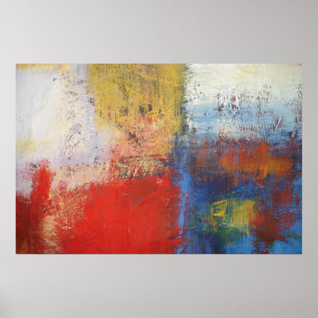 Moderne Abstrakte Malerei Art Print Poster (Vorne)