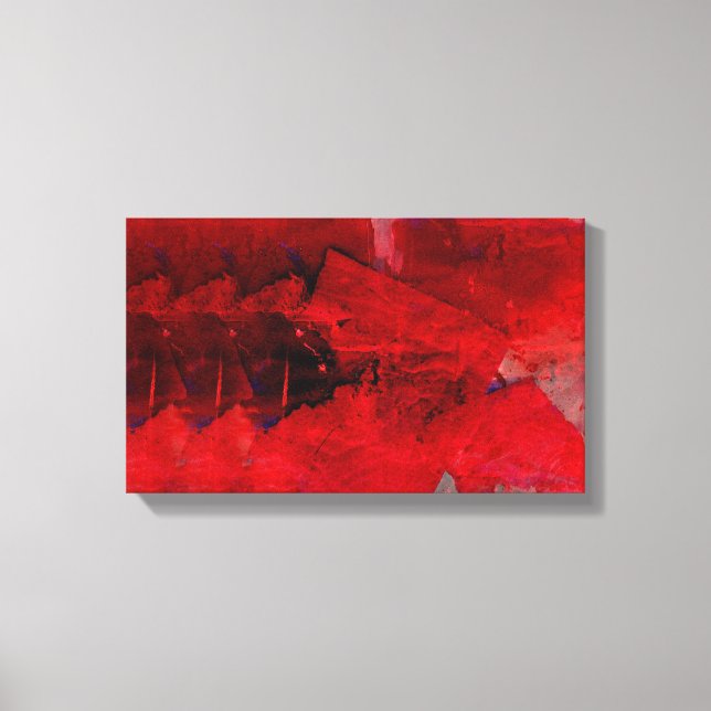 Moderne, Abstrakte Malerei Art Wrapped Canvas Leinwanddruck (Vorderseite)