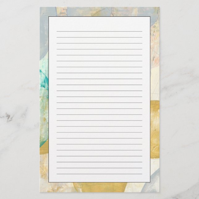 Moderne abstrakte Malerei auf Zeitungspapier Briefpapier (Vorderseite)