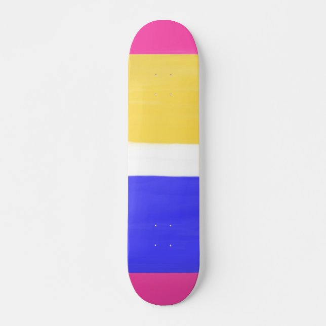 moderne abstrakte Malerei Skateboard (Vorne)