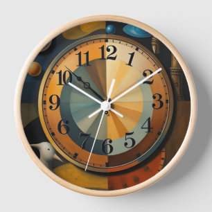 Moderne Abstrakte Mauer Uhr