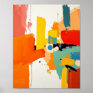 Moderne abstrakte minimalistische Linienkunstposte Poster