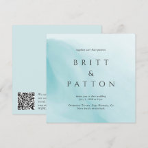 Moderne abstrakte minimalistische QR-Code-Hochzeit