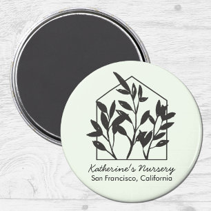Moderne Abstrakte Minimalistische Schwarze Zimmerp Magnet