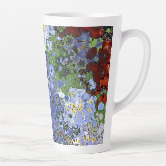 Moderne abstrakte Oberflächenarbeiten - Latte Tass Milchtasse (Rechts)