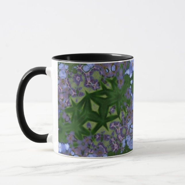 Moderne abstrakte Oberflächenkunst - Kaffeezuberei Tasse (Links)