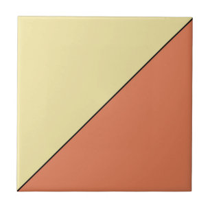Moderne Abstrakte Orange Gelbe Geometrische Dreiec Fliese