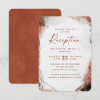 Moderne Abstrakte Orange Hochzeitsempfehlung
