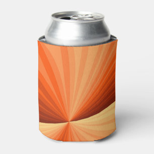 Moderne abstrakte Orange-Rot-Vanille-Grafik-Frakta Dosenkühler