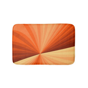 Moderne abstrakte orange rote Vanille-Grafik-Frakt Badematte