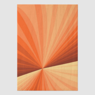 Moderne abstrakte Orange Rote Vanille-Grafik Frakt Seidenpapier