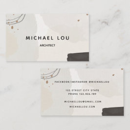 Moderne Abstrakte Pastel NeutralTrendy Business Ca Visitenkarte