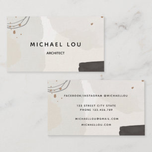 Moderne Abstrakte Pastel NeutralTrendy Business Ca Visitenkarte