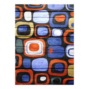 Moderne abstrakte Pastell-Holz-Optik Fotodruck