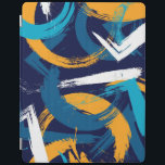 Moderne Abstrakte Pinselstriche Blaues Orangenmust iPad Hülle<br><div class="desc">Dieses moderne Design zeichnet sich durch farbenfrohe Pinselstriche in Blau,  aquamarin,  Orange und Weiß aus #ipad #ipadcases #electronics #ipadcover #cool #women #weddaygifts #christmasgifts #holidaygifts #gifts #gifts #gifts #gifts</div>
