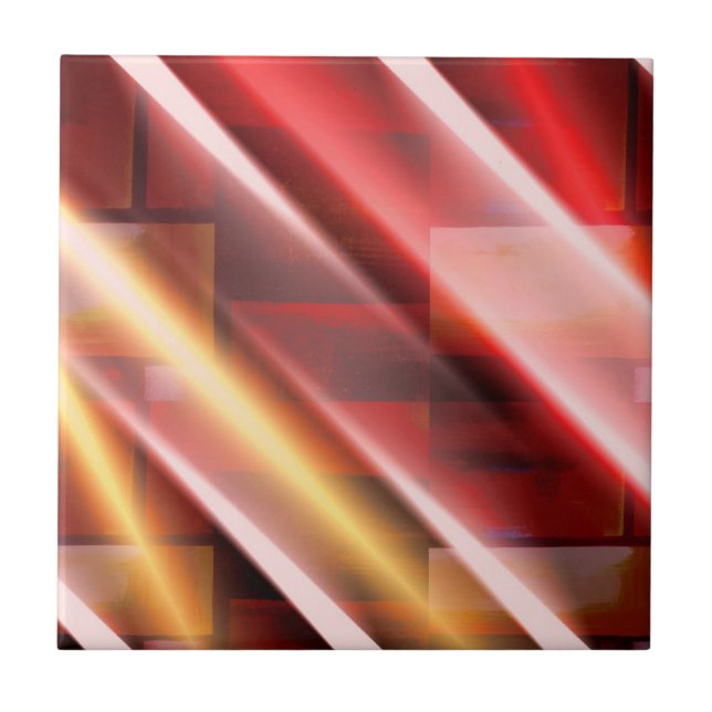 Moderne Abstrakte Print Art Deco Digital Art Fliese (Vorderseite)
